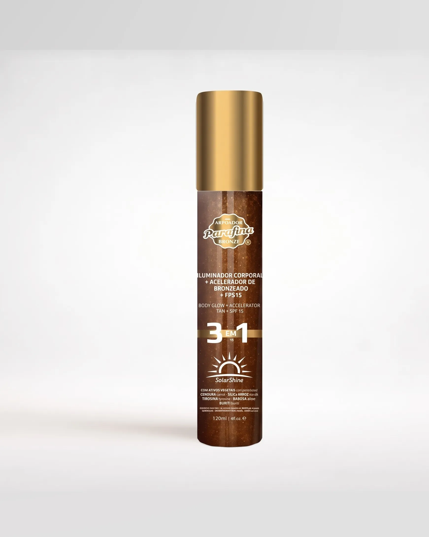 Parafina Bronze 3 em 1 Solar Shine (acelerador, protetor e iluminador), foto 2 de 2